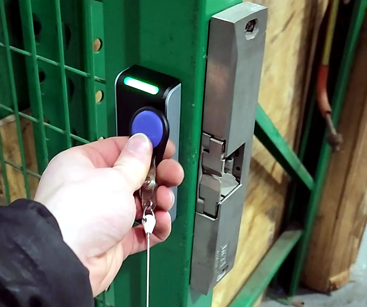 Commercial access control reader and keyless entry hardware installation