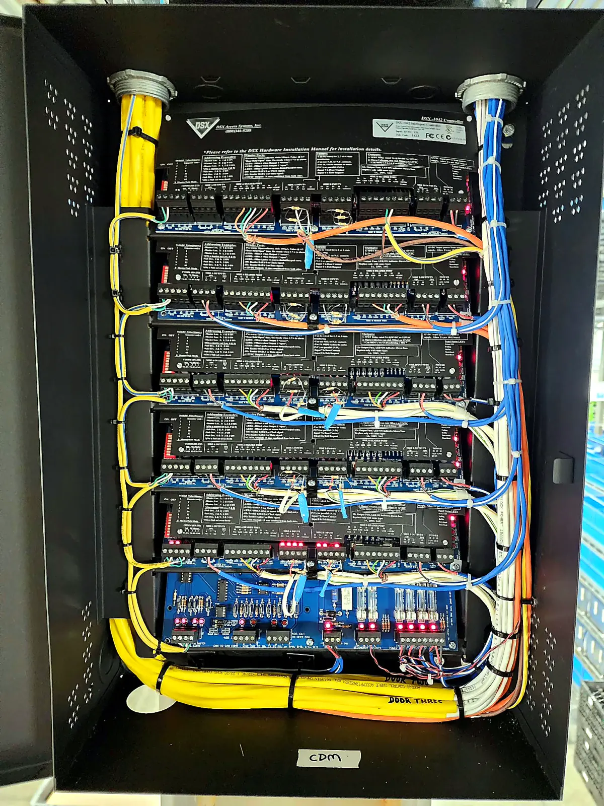 Access panel and structured wiring hardware